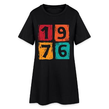 Millésime 1976 - Robe T-shirt Femme - noir - Devant
