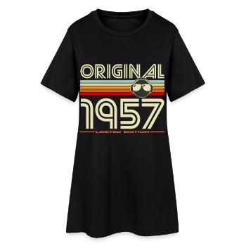 Original 1957 Édition Retro Audio - Robe T-shirt Femme - noir - Devant