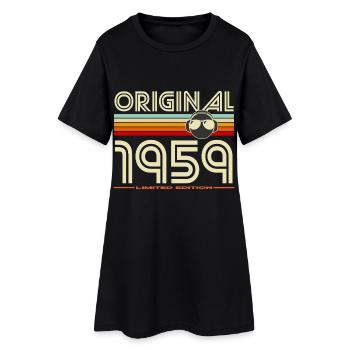 Rétro 1959 Édition Limitée - Robe T-shirt Femme - noir - Devant