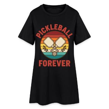 Pickleball Forever Funny Joueur de pickleball - Robe T-shirt Femme - noir - Devant