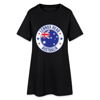 Insigne Lennox Head Australie - Robe T-shirt Femme - noir - Devant