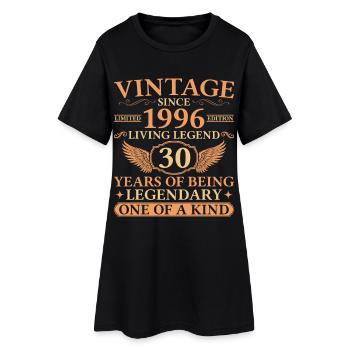Millésime 1996 – 30e anniversaire de Living Legend - Robe T-shirt Femme - noir - Devant