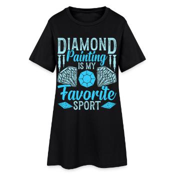  Diamond Painting my favorite sport Crafting - Women’s T-Shirt Dress - black - Front