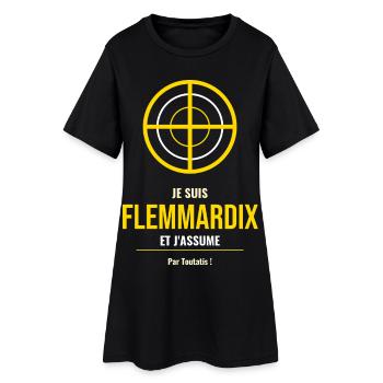 Je suis Flemardix et j’assume - Robe T-shirt Femme - noir - Devant