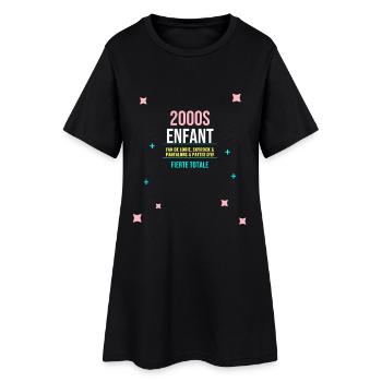 Enfant 2000s Fierté Totale - Robe T-shirt Femme - noir - Devant