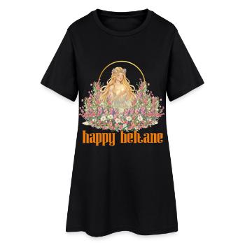 Joyeuses bénédictions de Beltane Célébrations du 1er mai Pagans - Robe T-shirt Femme - noir - Devant