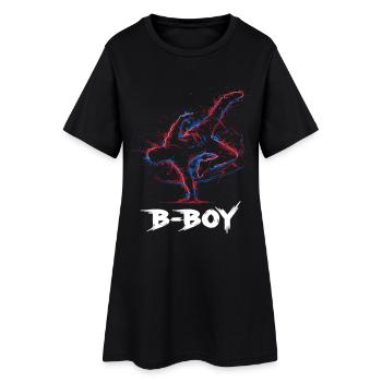 Breakdance B-Boy Danse de rue Hip Hop - Robe T-shirt Femme - noir - Devant