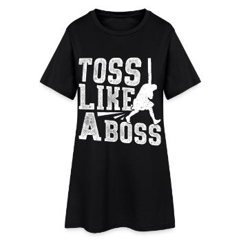 Lancer de Caber comme un Highland écossais - Robe T-shirt Femme - noir - Devant