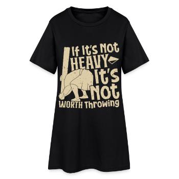 Lancer de caber Jeux écossais Highlander Highland - Robe T-shirt Femme - noir - Devant