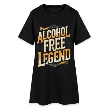 Légende de l’abstinence antialcoolique sans alcool - Robe T-shirt Femme - noir - Devant