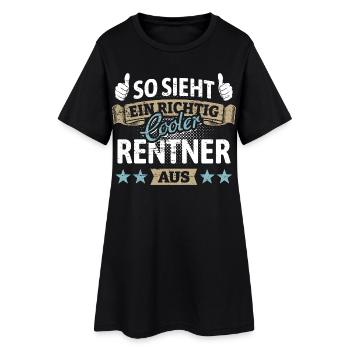 So sieht ein richtig cooler Rentner aus - Spruch - Frauen T-Shirt-Kleid - Schwarz - Vorne