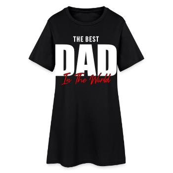 Feiert den besten Vater der Welt! Perfektes Geschenk - Frauen T-Shirt-Kleid - Schwarz - Vorne