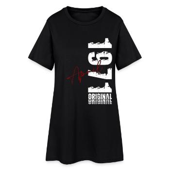 Cadeau du 55e anniversaire Mari Original avril 1971 - Robe T-shirt Femme - noir - Devant