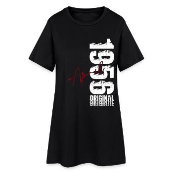 Cadeau du 70e anniversaire Mari Original avril 1956 - Robe T-shirt Femme - noir - Devant