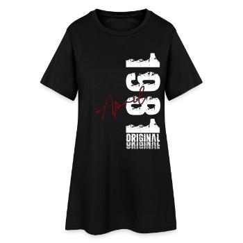 45. Geburtstag Geschenk Mann Original April 1981 - Frauen T-Shirt-Kleid - Schwarz - Vorne
