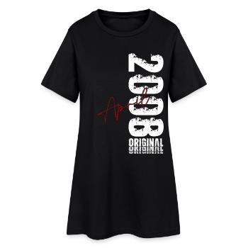 18. Geburtstag Geschenk Mann Original April 2008 - Frauen T-Shirt-Kleid - Schwarz - Vorne