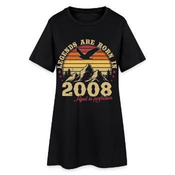 Legends sera un cadeau d’anniversaire vintage 2008 - Robe T-shirt Femme - noir - Devant