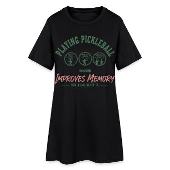 Joueur drôle de pickleball Pickleball jouant à l’amour - Robe T-shirt Femme - noir - Devant