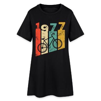 Vintage 1977 - Women’s T-Shirt Dress - black - Front