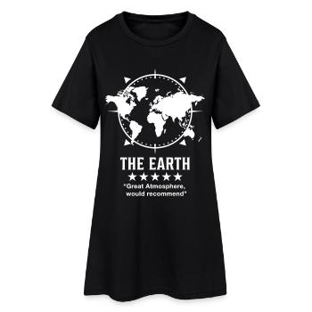 The_Earth_Great_Atmosphere_V2 - Robe T-shirt Femme - noir - Devant