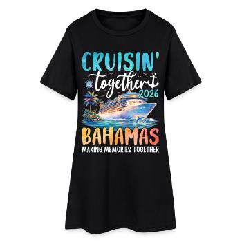Croisière ensemble aux Bahamas 2026 - Robe T-shirt Femme - noir - Devant