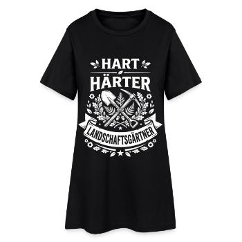 Hart Härter Landschaftsgärtner Lustiger Spruch - Frauen T-Shirt-Kleid - Schwarz - Vorne