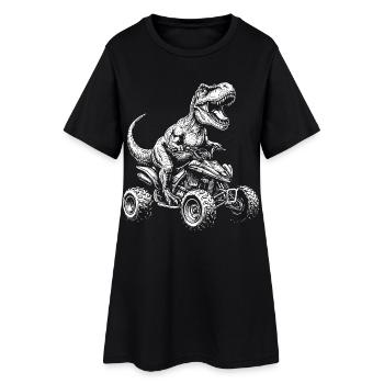 Quad Dinosaur ATV Quad Driver Quad Kids tout-terrain - Robe T-shirt Femme - noir - Devant
