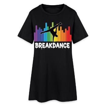 Breakdance Streetstyle Hip Hop DJ Dance - Robe T-shirt Femme - noir - Devant