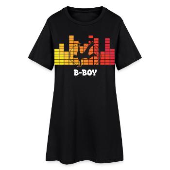 B-Boy Breakdance Streetstyle Hip Hop DJ Dance - Robe T-shirt Femme - noir - Devant