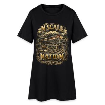 Réseau de trains miniatures N Scale Nation - Robe T-shirt Femme - noir - Devant