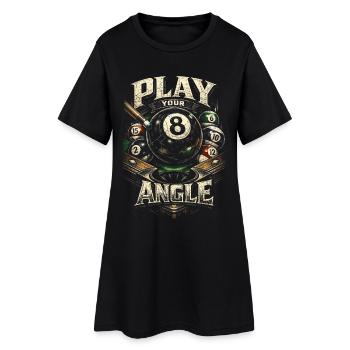 Le billard à 8 billes joue ton angle - Robe T-shirt Femme - noir - Devant