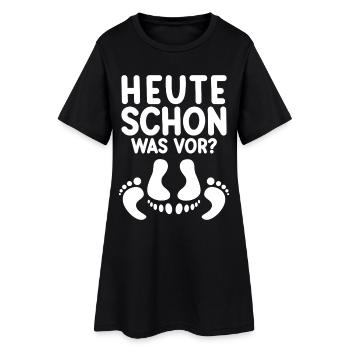 Heute schon was vor Sex Humor Paar Fun - Frauen T-Shirt-Kleid - Schwarz - Vorne