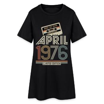 Best of April 1976 Kassette | Limited Edition - Frauen T-Shirt-Kleid - Schwarz - Vorne