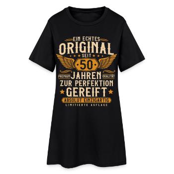 50. Geburtstag 50 Jahre Vintage Retro Geschenk - Frauen T-Shirt-Kleid - Schwarz - Vorne