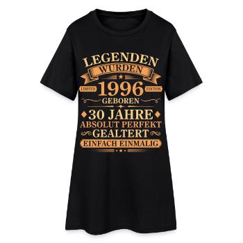 Jahrgang 1996 Perfekt Gealtert 30. Geburtstag - Frauen T-Shirt-Kleid - Schwarz - Vorne
