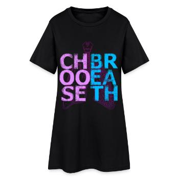 Non-Smoking Ex Smoker Choose Breath - Women’s T-Shirt Dress - black - Front
