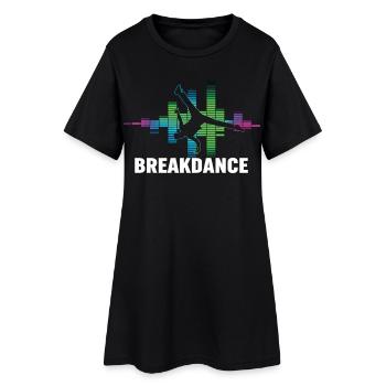 Breakdance Streetstyle Hip Hop DJ Dance - Robe T-shirt Femme - noir - Devant