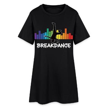 Breakdance Streetstyle Hip Hop DJ Dance - Robe T-shirt Femme - noir - Devant