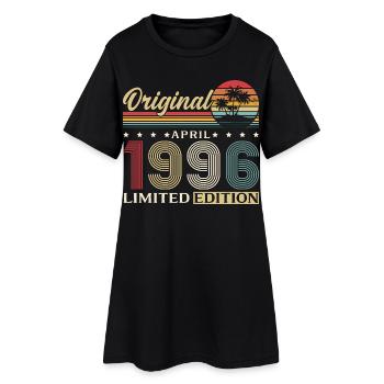 30. Geburtstag Geschenk Mann Original April 1996 - Frauen T-Shirt-Kleid - Schwarz - Vorne