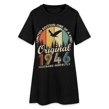 Vintage 1946 Vintage Birthday Gift Retro - Robe T-shirt Femme - noir - Devant