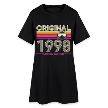 Édition Rétro Originale 1998 - Robe T-shirt Femme - noir - Devant