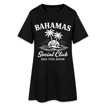 Bahamas Social Club Sea You Soon - Robe T-shirt Femme - noir - Devant