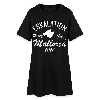 Escalade à Majorque - Robe T-shirt Femme - noir - Devant
