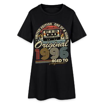 Original 1996 Vintage Vintage Cadeau d’anniversaire - Robe T-shirt Femme - noir - Devant