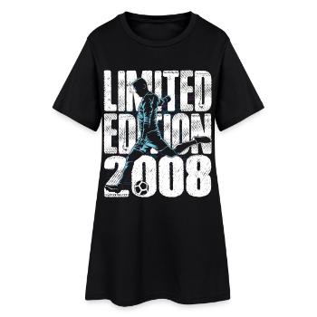 Édition Kicker d’anniversaire football 2008 - Robe T-shirt Femme - noir - Devant