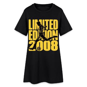 Édition Kicker d’anniversaire football 2008 - Robe T-shirt Femme - noir - Devant