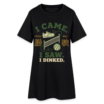 Pickleball Joueur drôle Venu Voir J’ai Dinké Love - Robe T-shirt Femme - noir - Devant