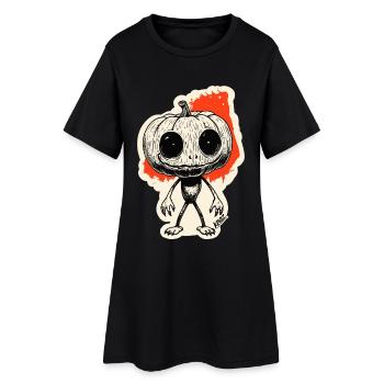 Pumpkin Night Creeper - Women’s T-Shirt Dress - black - Front