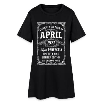 Awesome since April 1971 - Women’s T-Shirt Dress - black - Front