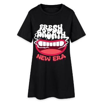 Non-smoker Ex Smoker Fresh Breath - Women’s T-Shirt Dress - black - Front